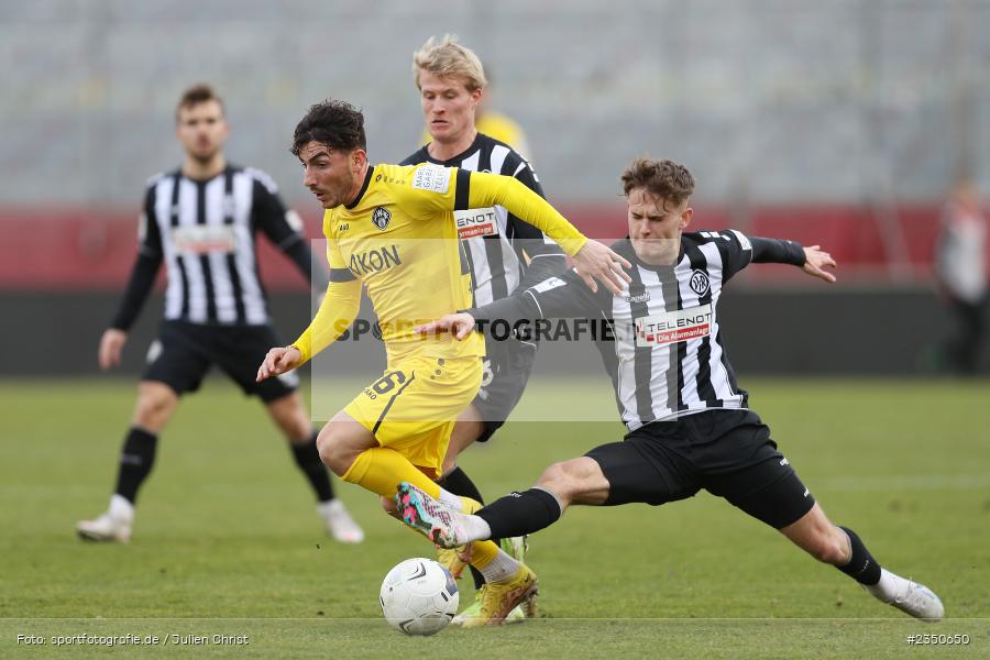 Domenico Alberico, FLYERALARM Arena, Würzburg, 04.02.2023, sport, action, Fussball, BFV, Landesfreundschaftsspiele, Regionalliga Südwest, Regionalliga Bayern, VFR, FWK, VfR Aalen, FC Würzburger Kickers - Bild-ID: 2350650