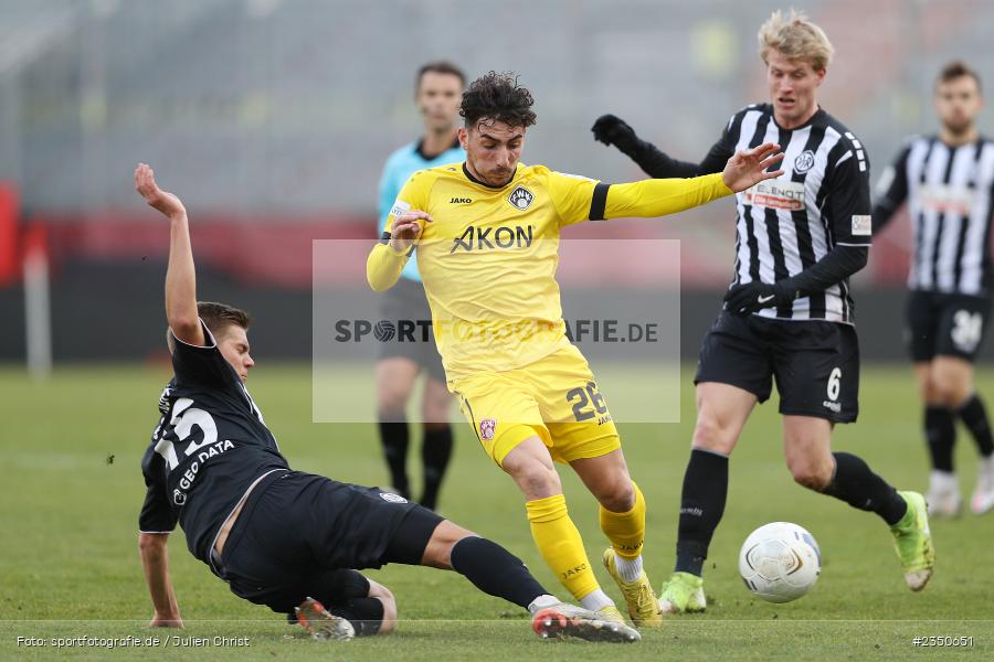 Domenico Alberico, FLYERALARM Arena, Würzburg, 04.02.2023, sport, action, Fussball, BFV, Landesfreundschaftsspiele, Regionalliga Südwest, Regionalliga Bayern, VFR, FWK, VfR Aalen, FC Würzburger Kickers - Bild-ID: 2350651