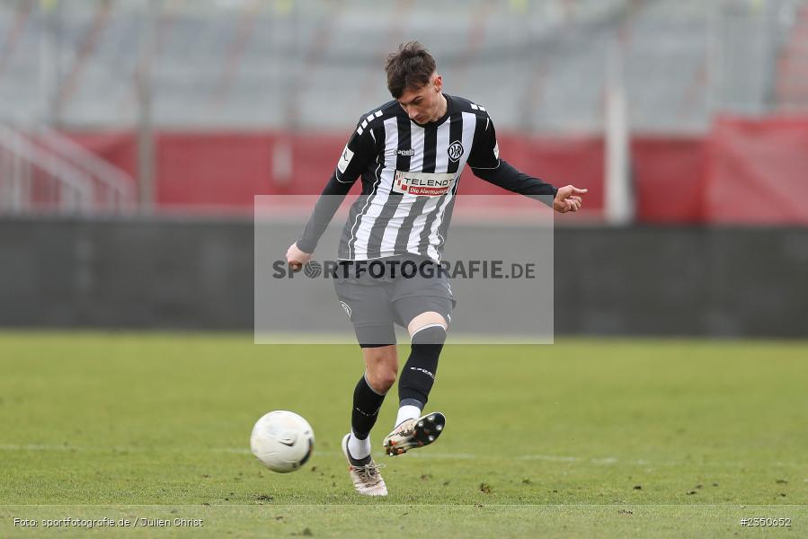 Eduard Heckmann, FLYERALARM Arena, Würzburg, 04.02.2023, sport, action, Fussball, BFV, Landesfreundschaftsspiele, Regionalliga Südwest, Regionalliga Bayern, VFR, FWK, VfR Aalen, FC Würzburger Kickers - Bild-ID: 2350652