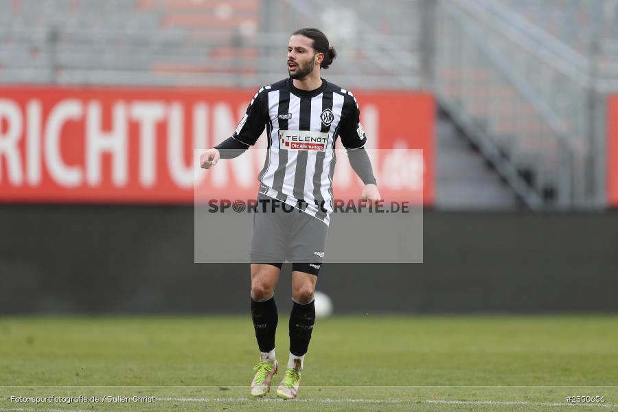 Paolo Maiella, FLYERALARM Arena, Würzburg, 04.02.2023, sport, action, Fussball, BFV, Landesfreundschaftsspiele, Regionalliga Südwest, Regionalliga Bayern, VFR, FWK, VfR Aalen, FC Würzburger Kickers - Bild-ID: 2350656