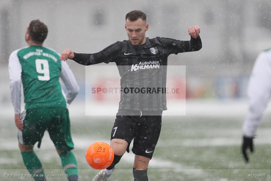 Justin Schulz, Kunstrasenplatz, Frammersbach, 05.02.2023, sport, action, Fussball, BFV, Landesfreundschaftsspiele, Landesliga Nordwest, Bezirksliga Unterfranken West, TSV Karlburg, TSV Neuhütten-Wiesthal - Bild-ID: 2350857