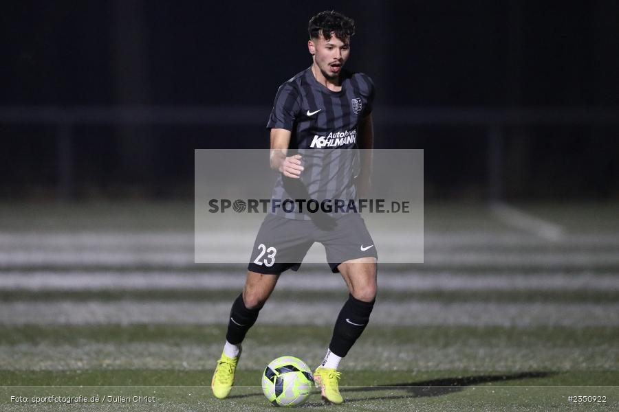 Fabio Tudor, Kunstrasenplatz, Höchberg, 08.02.2023, sport, action, Fussball, BFV, Landesfreundschaftsspiele, Landesliga Nordwest, TSV, TGH, TSV Karlburg, TG Höchberg - Bild-ID: 2350922