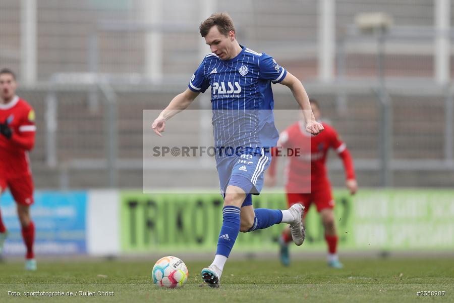 Tom Schulz, Stadion am Schönbusch, Aschaffenburg, 11.02.2023, sport, action, Fussball, BFV, Landesfreundschaftsspiele, Regionalliga Südwest, Regionalliga Bayern, TSV, SVA, TSV Steinbach Haiger, SV Viktoria Aschaffenburg - Bild-ID: 2350987 Tom Schulz, Stadion am Schönbusch, Aschaffenburg, 11.02.2023, sport, action, Fussball, BFV, Landesfreundschaftsspiele, Regionalliga Südwest, Regionalliga Bayern, TSV, SVA, TSV Steinbach Haiger, SV Viktoria Aschaffenburg - Bild-ID: 2350987