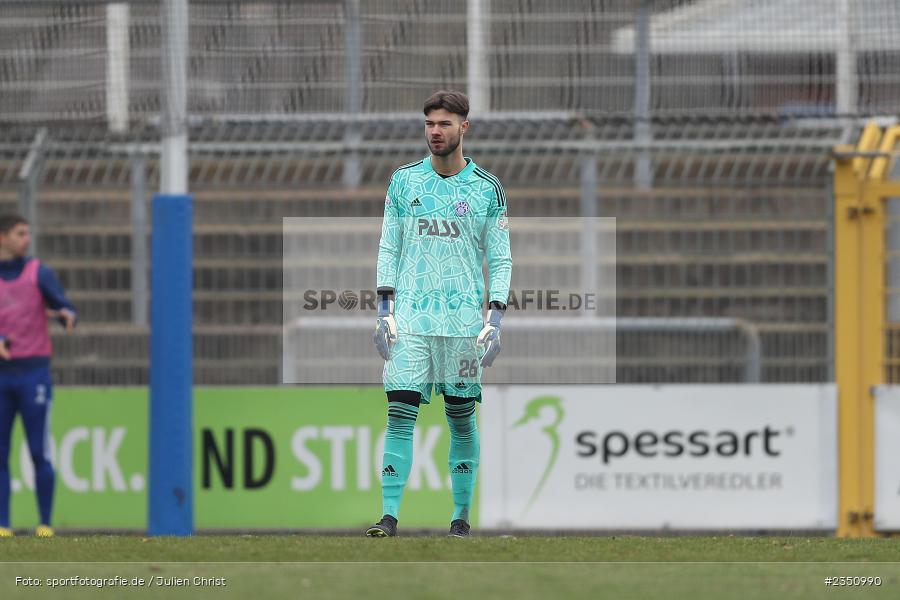 Stadion am Schönbusch William Herbert, Aschaffenburg, 11.02.2023, sport, action, Fussball, BFV, Landesfreundschaftsspiele, Regionalliga Südwest, Regionalliga Bayern, TSV, SVA, TSV Steinbach Haiger, SV Viktoria Aschaffenburg - Bild-ID: 2350990