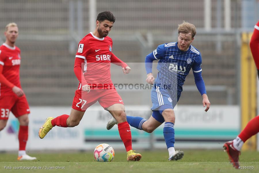 Enrique Pereira da Silva, Stadion am Schönbusch, Aschaffenburg, 11.02.2023, sport, action, Fussball, BFV, Landesfreundschaftsspiele, Regionalliga Südwest, Regionalliga Bayern, TSV, SVA, TSV Steinbach Haiger, SV Viktoria Aschaffenburg - Bild-ID: 2351010