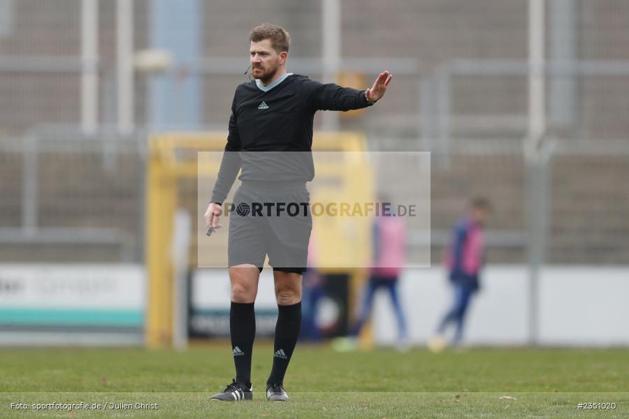 Schiedsrichter, Thomas Gscheidl, Stadion am Schönbusch, Aschaffenburg, 11.02.2023, sport, action, Fussball, BFV, Landesfreundschaftsspiele, Regionalliga Südwest, Regionalliga Bayern, TSV, SVA, TSV Steinbach Haiger, SV Viktoria Aschaffenburg - Bild-ID: 2351020 Schiedsrichter, Thomas Gscheidl, Stadion am Schönbusch, Aschaffenburg, 11.02.2023, sport, action, Fussball, BFV, Landesfreundschaftsspiele, Regionalliga Südwest, Regionalliga Bayern, TSV, SVA, TSV Steinbach Haiger, SV Viktoria Aschaffenburg - Bild-ID: 2351020