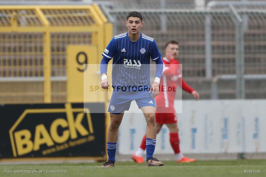 Younes Dahmani, Stadion am Schönbusch, Aschaffenburg, 11.02.2023, sport, action, Fussball, BFV, Landesfreundschaftsspiele, Regionalliga Südwest, Regionalliga Bayern, TSV, SVA, TSV Steinbach Haiger, SV Viktoria Aschaffenburg - Bild-ID: 2351058 Younes Dahmani, Stadion am Schönbusch, Aschaffenburg, 11.02.2023, sport, action, Fussball, BFV, Landesfreundschaftsspiele, Regionalliga Südwest, Regionalliga Bayern, TSV, SVA, TSV Steinbach Haiger, SV Viktoria Aschaffenburg - Bild-ID: 2351058