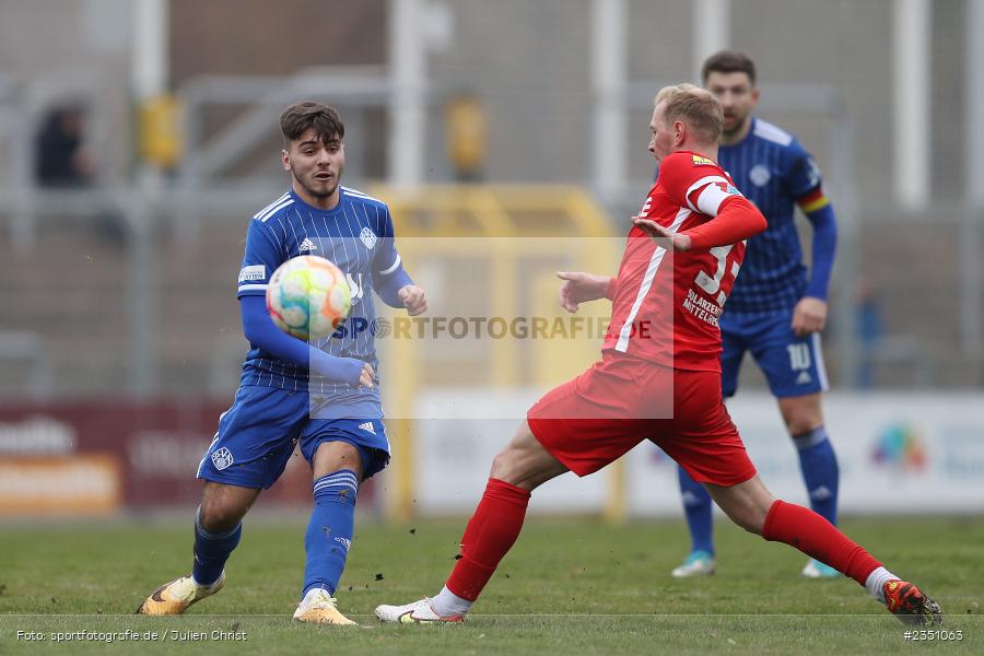 Ruben Conceicao Fernandes, Stadion am Schönbusch, Aschaffenburg, 11.02.2023, sport, action, Fussball, BFV, Landesfreundschaftsspiele, Regionalliga Südwest, Regionalliga Bayern, TSV, SVA, TSV Steinbach Haiger, SV Viktoria Aschaffenburg - Bild-ID: 2351063 Ruben Conceicao Fernandes, Stadion am Schönbusch, Aschaffenburg, 11.02.2023, sport, action, Fussball, BFV, Landesfreundschaftsspiele, Regionalliga Südwest, Regionalliga Bayern, TSV, SVA, TSV Steinbach Haiger, SV Viktoria Aschaffenburg - Bild-ID: 2351063