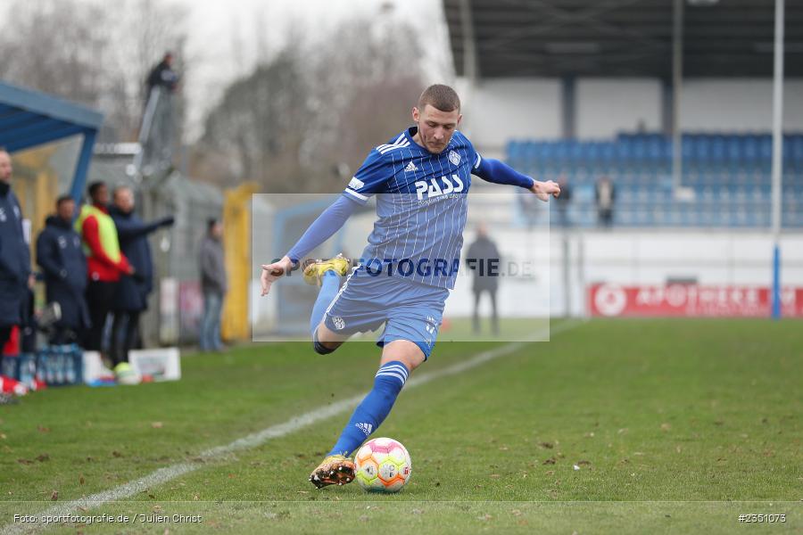 Niklas Meyer, Stadion am Schönbusch, Aschaffenburg, 11.02.2023, sport, action, Fussball, BFV, Landesfreundschaftsspiele, Regionalliga Südwest, Regionalliga Bayern, TSV, SVA, TSV Steinbach Haiger, SV Viktoria Aschaffenburg - Bild-ID: 2351073 Niklas Meyer, Stadion am Schönbusch, Aschaffenburg, 11.02.2023, sport, action, Fussball, BFV, Landesfreundschaftsspiele, Regionalliga Südwest, Regionalliga Bayern, TSV, SVA, TSV Steinbach Haiger, SV Viktoria Aschaffenburg - Bild-ID: 2351073