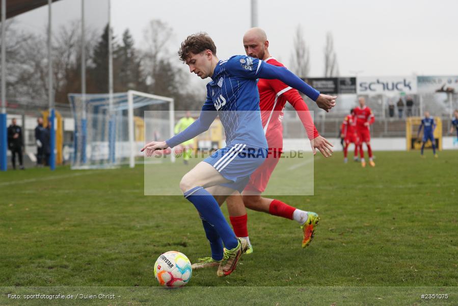 Benedict Laverty, Stadion am Schönbusch, Aschaffenburg, 11.02.2023, sport, action, Fussball, BFV, Landesfreundschaftsspiele, Regionalliga Südwest, Regionalliga Bayern, TSV, SVA, TSV Steinbach Haiger, SV Viktoria Aschaffenburg - Bild-ID: 2351075 Benedict Laverty, Stadion am Schönbusch, Aschaffenburg, 11.02.2023, sport, action, Fussball, BFV, Landesfreundschaftsspiele, Regionalliga Südwest, Regionalliga Bayern, TSV, SVA, TSV Steinbach Haiger, SV Viktoria Aschaffenburg - Bild-ID: 2351075
