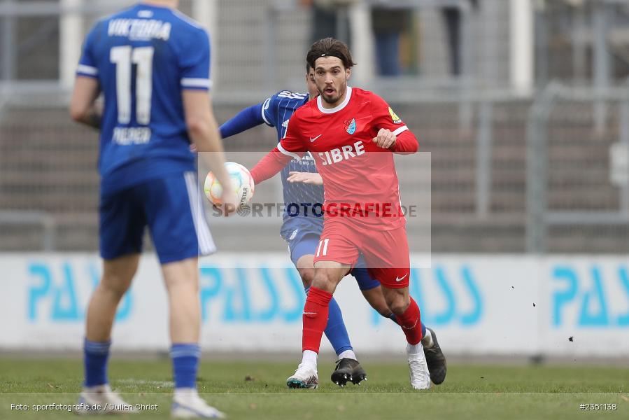Serkan Firat, Stadion am Schönbusch, Aschaffenburg, 11.02.2023, sport, action, Fussball, BFV, Landesfreundschaftsspiele, Regionalliga Südwest, Regionalliga Bayern, TSV, SVA, TSV Steinbach Haiger, SV Viktoria Aschaffenburg - Bild-ID: 2351138 Serkan Firat, Stadion am Schönbusch, Aschaffenburg, 11.02.2023, sport, action, Fussball, BFV, Landesfreundschaftsspiele, Regionalliga Südwest, Regionalliga Bayern, TSV, SVA, TSV Steinbach Haiger, SV Viktoria Aschaffenburg - Bild-ID: 2351138