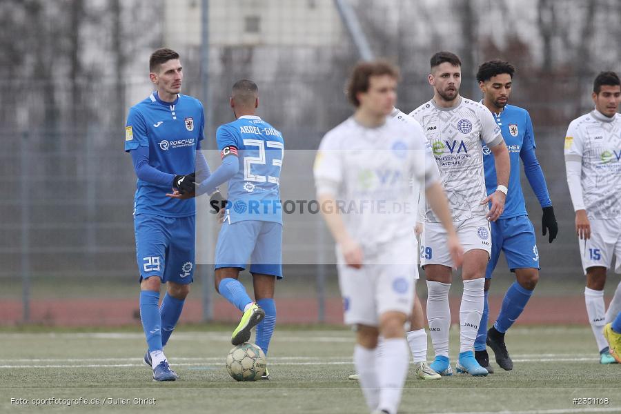 Leonid Akulinin, Städtisches Stadion am Prischoß, Alzenau, 11.02.2023, sport, action, Fussball, HFV, Landesfreundschaftsspiele, Hessenliga, FCG, FCB, FC Gießen, FC Bayern Alzenau - Bild-ID: 2351168