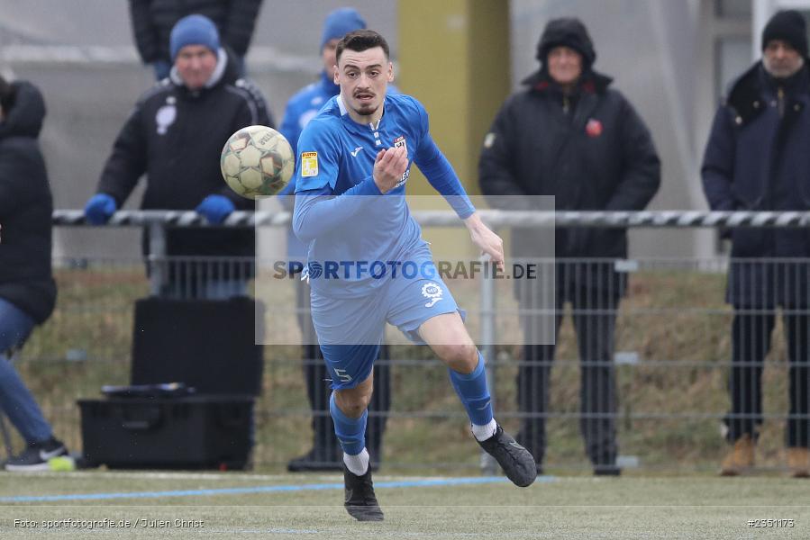 Pietro Besso, Städtisches Stadion am Prischoß, Alzenau, 11.02.2023, sport, action, Fussball, HFV, Landesfreundschaftsspiele, Hessenliga, FCG, FCB, FC Gießen, FC Bayern Alzenau - Bild-ID: 2351173 Pietro Besso, Städtisches Stadion am Prischoß, Alzenau, 11.02.2023, sport, action, Fussball, HFV, Landesfreundschaftsspiele, Hessenliga, FCG, FCB, FC Gießen, FC Bayern Alzenau - Bild-ID: 2351173