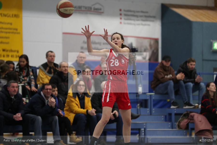 Emilia Kargl, Hans-Wilhelm-Renkhoff-Halle, Marktheidenfeld, 11.02.2023, sport, action, Basketball, Regionalliga Damen PlayOff, RLDPO1, PlayOff Runde 1, RLS, MTV, TVM, MTV 1879 München, TV Marktheidenfeld - Bild-ID: 2351258 Emilia Kargl, Hans-Wilhelm-Renkhoff-Halle, Marktheidenfeld, 11.02.2023, sport, action, Basketball, Regionalliga Damen PlayOff, RLDPO1, PlayOff Runde 1, RLS, MTV, TVM, MTV 1879 München, TV Marktheidenfeld - Bild-ID: 2351258