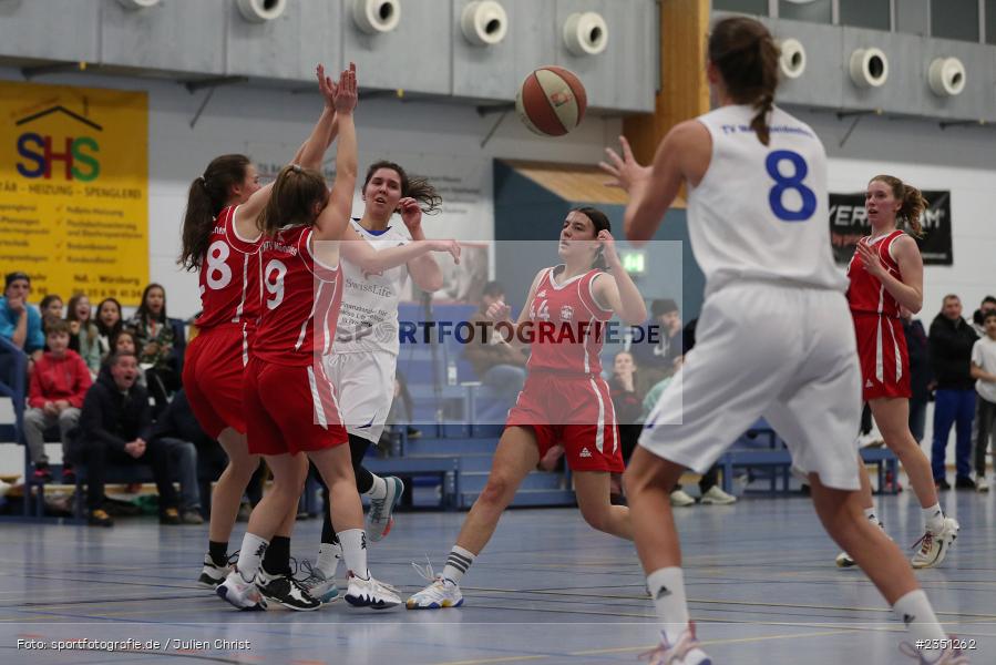 Eva Barthel, Hans-Wilhelm-Renkhoff-Halle, Marktheidenfeld, 11.02.2023, sport, action, Basketball, Regionalliga Damen PlayOff, RLDPO1, PlayOff Runde 1, RLS, MTV, TVM, MTV 1879 München, TV Marktheidenfeld - Bild-ID: 2351262 Eva Barthel, Hans-Wilhelm-Renkhoff-Halle, Marktheidenfeld, 11.02.2023, sport, action, Basketball, Regionalliga Damen PlayOff, RLDPO1, PlayOff Runde 1, RLS, MTV, TVM, MTV 1879 München, TV Marktheidenfeld - Bild-ID: 2351262
