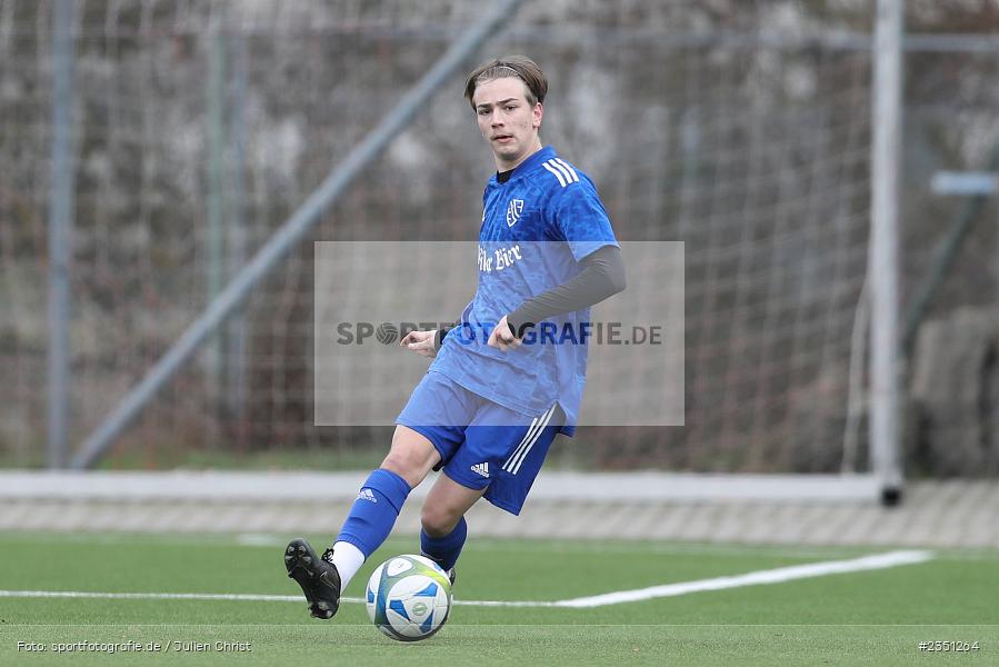 Laurenz Mehling, Kunstrasenplatz, Erlabrunn, 12.02.2023, sport, action, Fussball, Bezirksliga Unterfranken West, bfv-Landesliga Odenwald, Regional Freundschaftsspiele, SVN, TSV, SV Nassig, TSV Lohr - Bild-ID: 2351264 Laurenz Mehling, Kunstrasenplatz, Erlabrunn, 12.02.2023, sport, action, Fussball, Bezirksliga Unterfranken West, bfv-Landesliga Odenwald, Regional Freundschaftsspiele, SVN, TSV, SV Nassig, TSV Lohr - Bild-ID: 2351264