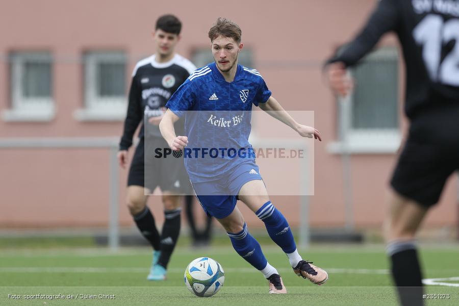 Tim Wagner, Kunstrasenplatz, Erlabrunn, 12.02.2023, sport, action, Fussball, Bezirksliga Unterfranken West, bfv-Landesliga Odenwald, Regional Freundschaftsspiele, SVN, TSV, SV Nassig, TSV Lohr - Bild-ID: 2351273 Tim Wagner, Kunstrasenplatz, Erlabrunn, 12.02.2023, sport, action, Fussball, Bezirksliga Unterfranken West, bfv-Landesliga Odenwald, Regional Freundschaftsspiele, SVN, TSV, SV Nassig, TSV Lohr - Bild-ID: 2351273