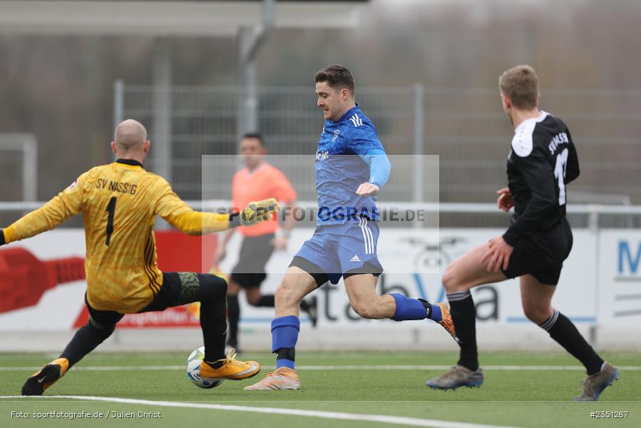 Kevin Klisch, Kunstrasenplatz, Erlabrunn, 12.02.2023, sport, action, Fussball, Bezirksliga Unterfranken West, bfv-Landesliga Odenwald, Regional Freundschaftsspiele, SVN, TSV, SV Nassig, TSV Lohr - Bild-ID: 2351287 Kevin Klisch, Kunstrasenplatz, Erlabrunn, 12.02.2023, sport, action, Fussball, Bezirksliga Unterfranken West, bfv-Landesliga Odenwald, Regional Freundschaftsspiele, SVN, TSV, SV Nassig, TSV Lohr - Bild-ID: 2351287