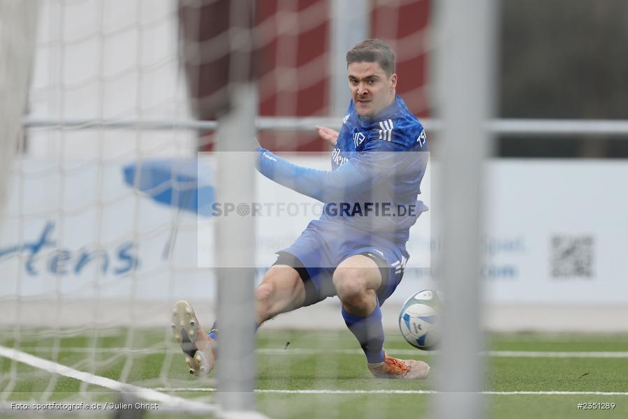 Kevin Klisch, Kunstrasenplatz, Erlabrunn, 12.02.2023, sport, action, Fussball, Bezirksliga Unterfranken West, bfv-Landesliga Odenwald, Regional Freundschaftsspiele, SVN, TSV, SV Nassig, TSV Lohr - Bild-ID: 2351289 Kevin Klisch, Kunstrasenplatz, Erlabrunn, 12.02.2023, sport, action, Fussball, Bezirksliga Unterfranken West, bfv-Landesliga Odenwald, Regional Freundschaftsspiele, SVN, TSV, SV Nassig, TSV Lohr - Bild-ID: 2351289