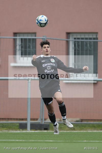 Enrico Schieck, Kunstrasenplatz, Erlabrunn, 12.02.2023, sport, action, Fussball, Bezirksliga Unterfranken West, bfv-Landesliga Odenwald, Regional Freundschaftsspiele, SVN, TSV, SV Nassig, TSV Lohr - Bild-ID: 2351313 Enrico Schieck, Kunstrasenplatz, Erlabrunn, 12.02.2023, sport, action, Fussball, Bezirksliga Unterfranken West, bfv-Landesliga Odenwald, Regional Freundschaftsspiele, SVN, TSV, SV Nassig, TSV Lohr - Bild-ID: 2351313