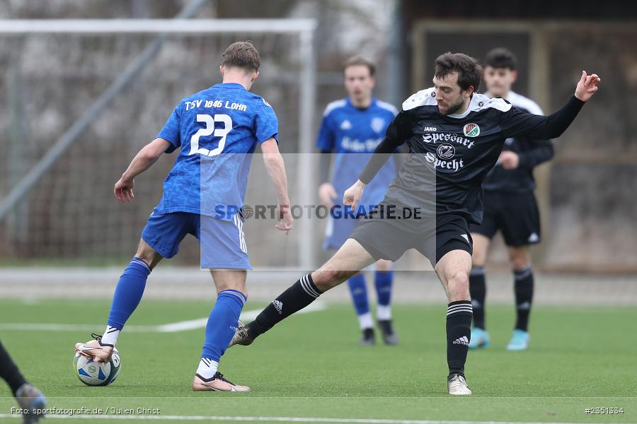 Nikolai Hörner, Kunstrasenplatz, Erlabrunn, 12.02.2023, sport, action, Fussball, Bezirksliga Unterfranken West, bfv-Landesliga Odenwald, Regional Freundschaftsspiele, SVN, TSV, SV Nassig, TSV Lohr - Bild-ID: 2351334 Nikolai Hörner, Kunstrasenplatz, Erlabrunn, 12.02.2023, sport, action, Fussball, Bezirksliga Unterfranken West, bfv-Landesliga Odenwald, Regional Freundschaftsspiele, SVN, TSV, SV Nassig, TSV Lohr - Bild-ID: 2351334