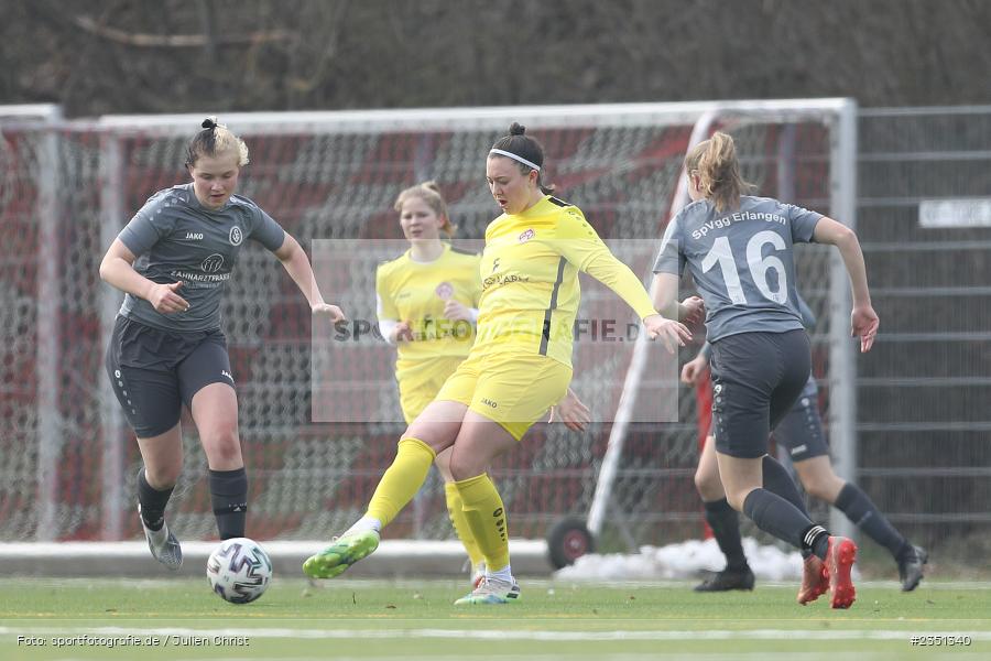 Maria Schmolke, Sportpark Heuchelhof, Würzburg, 12.02.2023, sport, action, Fussball, Frauen, Landesliga Nordwest, Bezirksoberliga, ERL, FWK, SpVgg Erlangen, FC Würzburger Kickers II - Bild-ID: 2351340 Maria Schmolke, Sportpark Heuchelhof, Würzburg, 12.02.2023, sport, action, Fussball, Frauen, Landesliga Nordwest, Bezirksoberliga, ERL, FWK, SpVgg Erlangen, FC Würzburger Kickers II - Bild-ID: 2351340