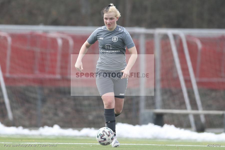Merle Christiansen, Sportpark Heuchelhof, Würzburg, 12.02.2023, sport, action, Fussball, Frauen, Landesliga Nordwest, Bezirksoberliga, ERL, FWK, SpVgg Erlangen, FC Würzburger Kickers II - Bild-ID: 2351378
