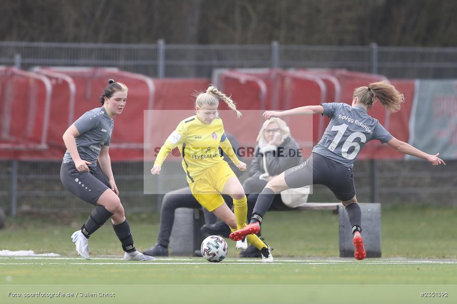 Franziska Gibfried, Sportpark Heuchelhof, Würzburg, 12.02.2023, sport, action, Fussball, Frauen, Landesliga Nordwest, Bezirksoberliga, ERL, FWK, SpVgg Erlangen, FC Würzburger Kickers II - Bild-ID: 2351392 Franziska Gibfried, Sportpark Heuchelhof, Würzburg, 12.02.2023, sport, action, Fussball, Frauen, Landesliga Nordwest, Bezirksoberliga, ERL, FWK, SpVgg Erlangen, FC Würzburger Kickers II - Bild-ID: 2351392