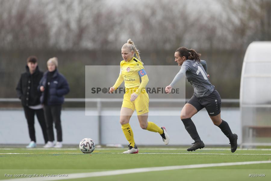 Franziska Gibfried, Sportpark Heuchelhof, Würzburg, 12.02.2023, sport, action, Fussball, Frauen, Landesliga Nordwest, Bezirksoberliga, ERL, FWK, SpVgg Erlangen, FC Würzburger Kickers II - Bild-ID: 2351409 Franziska Gibfried, Sportpark Heuchelhof, Würzburg, 12.02.2023, sport, action, Fussball, Frauen, Landesliga Nordwest, Bezirksoberliga, ERL, FWK, SpVgg Erlangen, FC Würzburger Kickers II - Bild-ID: 2351409