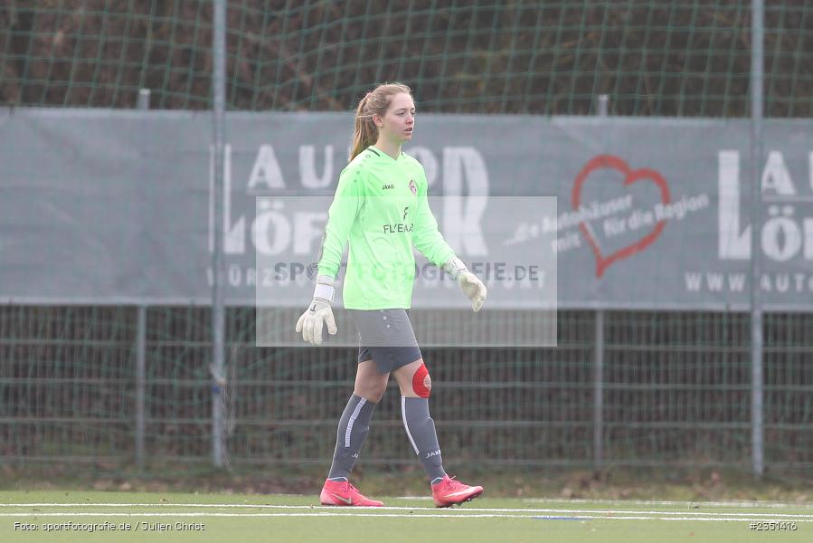Sofia Wiebke Bender, Sportpark Heuchelhof, Würzburg, 12.02.2023, sport, action, Fussball, Frauen, Landesliga Nordwest, Bezirksoberliga, ERL, FWK, SpVgg Erlangen, FC Würzburger Kickers II - Bild-ID: 2351416 Sofia Wiebke Bender, Sportpark Heuchelhof, Würzburg, 12.02.2023, sport, action, Fussball, Frauen, Landesliga Nordwest, Bezirksoberliga, ERL, FWK, SpVgg Erlangen, FC Würzburger Kickers II - Bild-ID: 2351416
