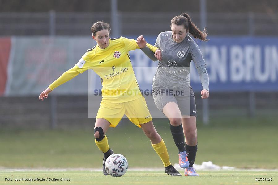 Elena Roth, Sportpark Heuchelhof, Würzburg, 12.02.2023, sport, action, Fussball, Frauen, Landesliga Nordwest, Bezirksoberliga, ERL, FWK, SpVgg Erlangen, FC Würzburger Kickers II - Bild-ID: 2351428