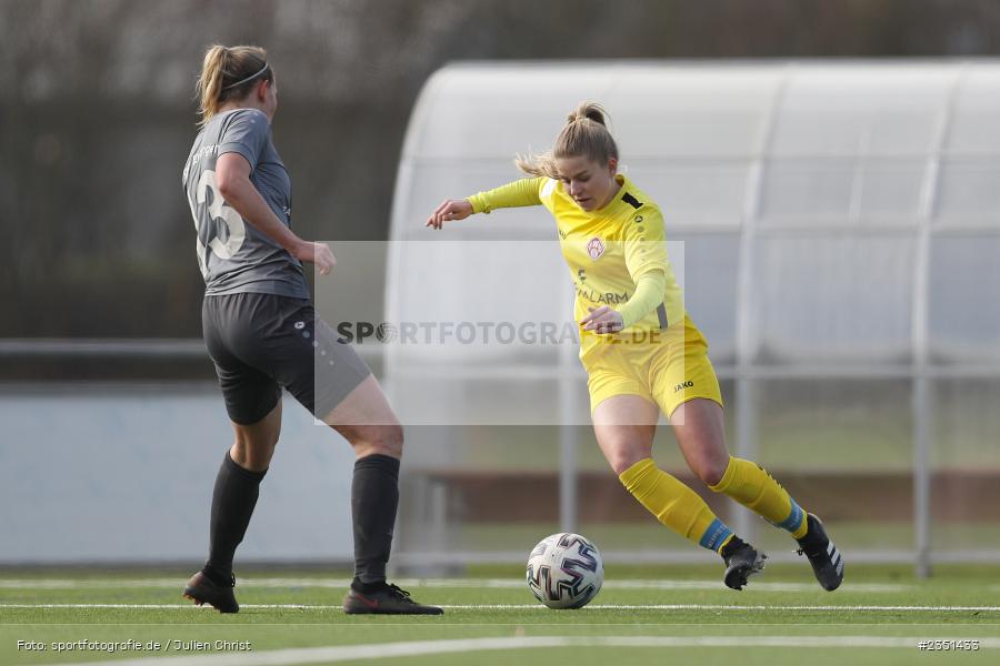 Ela Schlicker, Sportpark Heuchelhof, Würzburg, 12.02.2023, sport, action, Fussball, Frauen, Landesliga Nordwest, Bezirksoberliga, ERL, FWK, SpVgg Erlangen, FC Würzburger Kickers II - Bild-ID: 2351433