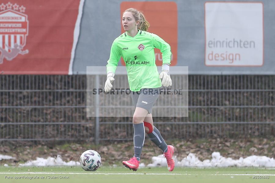 Sofia Wiebke Bender, Sportpark Heuchelhof, Würzburg, 12.02.2023, sport, action, Fussball, Frauen, Landesliga Nordwest, Bezirksoberliga, ERL, FWK, SpVgg Erlangen, FC Würzburger Kickers II - Bild-ID: 2351442