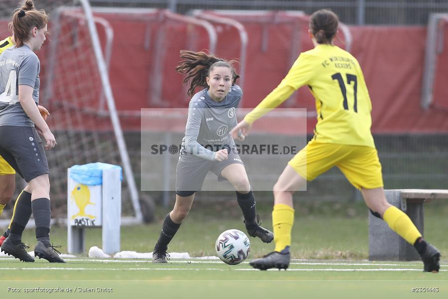 Hannah Hafner, Sportpark Heuchelhof, Würzburg, 12.02.2023, sport, action, Fussball, Frauen, Landesliga Nordwest, Bezirksoberliga, ERL, FWK, SpVgg Erlangen, FC Würzburger Kickers II - Bild-ID: 2351443 Hannah Hafner, Sportpark Heuchelhof, Würzburg, 12.02.2023, sport, action, Fussball, Frauen, Landesliga Nordwest, Bezirksoberliga, ERL, FWK, SpVgg Erlangen, FC Würzburger Kickers II - Bild-ID: 2351443
