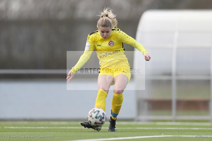 Ela Schlicker, Sportpark Heuchelhof, Würzburg, 12.02.2023, sport, action, Fussball, Frauen, Landesliga Nordwest, Bezirksoberliga, ERL, FWK, SpVgg Erlangen, FC Würzburger Kickers II - Bild-ID: 2351446 Ela Schlicker, Sportpark Heuchelhof, Würzburg, 12.02.2023, sport, action, Fussball, Frauen, Landesliga Nordwest, Bezirksoberliga, ERL, FWK, SpVgg Erlangen, FC Würzburger Kickers II - Bild-ID: 2351446