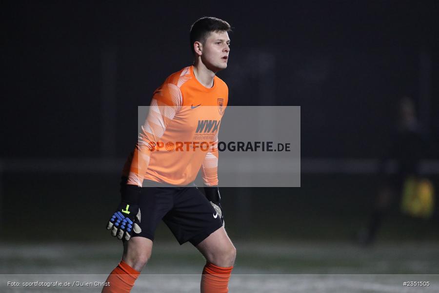 Leon Schultheiß, Sepp-Endres-Sportanlage, Würzburg, 14.02.2023, sport, action, Fussball, BFV, Landesliga Nordwest, Bayernliga Nord, TGH, FV04, TG Höchberg, Würzburger FV - Bild-ID: 2351505 Leon Schultheiß, Sepp-Endres-Sportanlage, Würzburg, 14.02.2023, sport, action, Fussball, BFV, Landesliga Nordwest, Bayernliga Nord, TGH, FV04, TG Höchberg, Würzburger FV - Bild-ID: 2351505