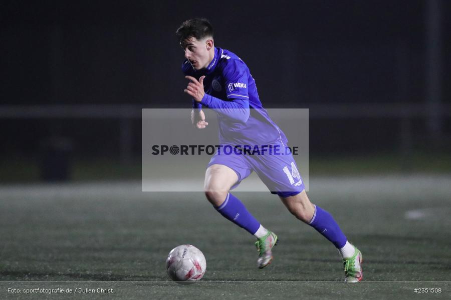 Tim Herbert, Sepp-Endres-Sportanlage, Würzburg, 14.02.2023, sport, action, Fussball, BFV, Landesliga Nordwest, Bayernliga Nord, TGH, FV04, TG Höchberg, Würzburger FV - Bild-ID: 2351508