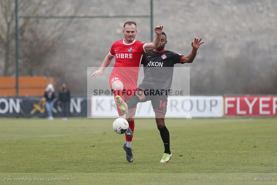 Benjamin Kirchhoff, Sportgelände, Randersacker, 15.02.2023, sport, action, Fussball, BFV, Freundschaftsspiel, Regionalliga Südwest, Regionalliga Bayern, TSV, FWK, TSV Steinbach Haiger, FC Würzburger Kickers - Bild-ID: 2351555