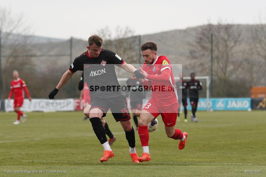 Jonas Singer, Sportgelände, Randersacker, 15.02.2023, sport, action, Fussball, BFV, Freundschaftsspiel, Regionalliga Südwest, Regionalliga Bayern, TSV, FWK, TSV Steinbach Haiger, FC Würzburger Kickers - Bild-ID: 2351557 Jonas Singer, Sportgelände, Randersacker, 15.02.2023, sport, action, Fussball, BFV, Freundschaftsspiel, Regionalliga Südwest, Regionalliga Bayern, TSV, FWK, TSV Steinbach Haiger, FC Würzburger Kickers - Bild-ID: 2351557