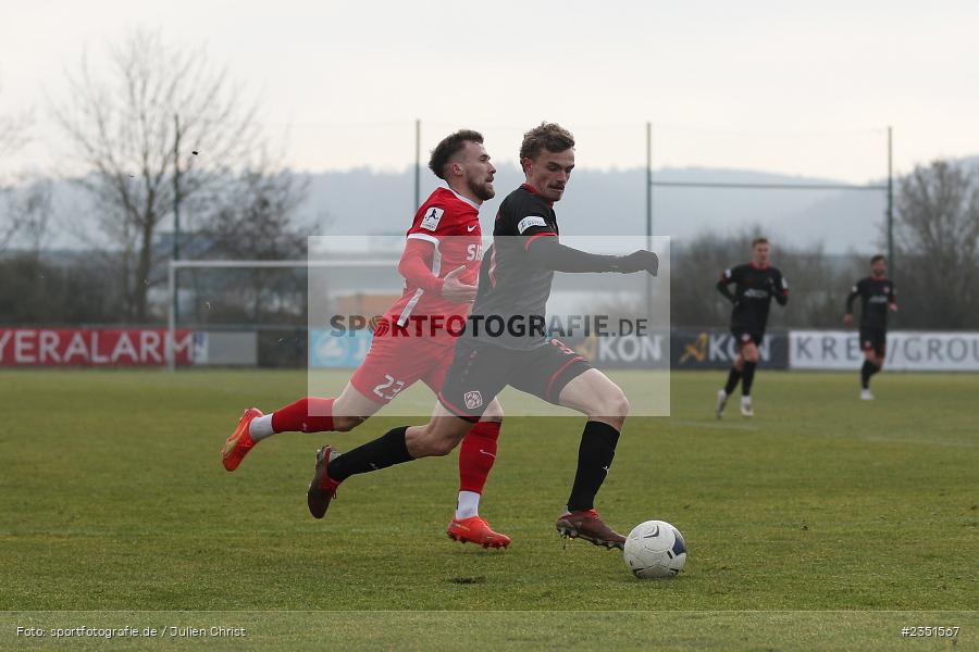 Tim Littmann, Sportgelände, Randersacker, 15.02.2023, sport, action, Fussball, BFV, Freundschaftsspiel, Regionalliga Südwest, Regionalliga Bayern, TSV, FWK, TSV Steinbach Haiger, FC Würzburger Kickers - Bild-ID: 2351567