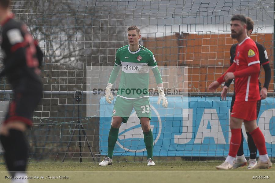 Eric Verstappen, Sportgelände, Randersacker, 15.02.2023, sport, action, Fussball, BFV, Freundschaftsspiel, Regionalliga Südwest, Regionalliga Bayern, TSV, FWK, TSV Steinbach Haiger, FC Würzburger Kickers - Bild-ID: 2351590