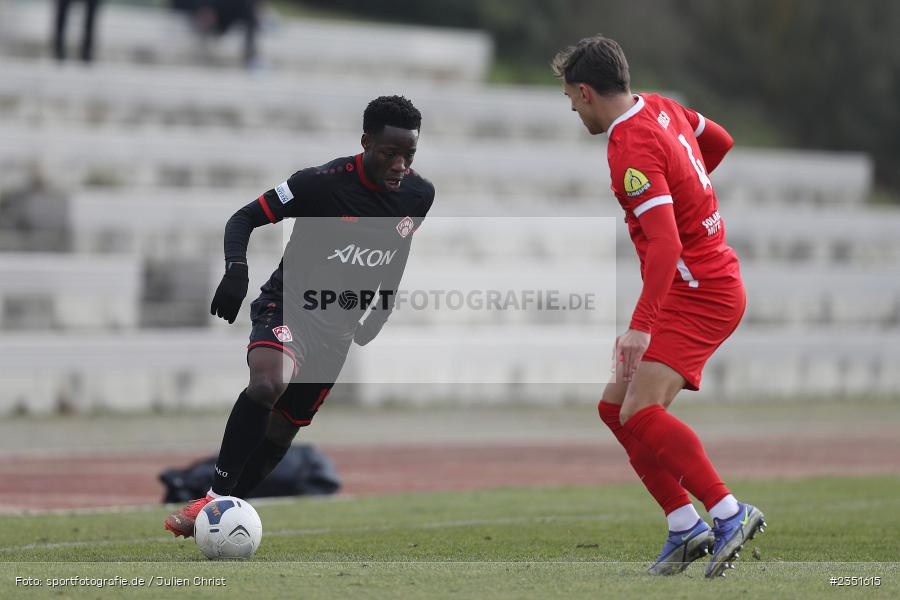 Benjika Caciel, Sportgelände, Randersacker, 15.02.2023, sport, action, Fussball, BFV, Freundschaftsspiel, Regionalliga Südwest, Regionalliga Bayern, TSV, FWK, TSV Steinbach Haiger, FC Würzburger Kickers - Bild-ID: 2351615 Benjika Caciel, Sportgelände, Randersacker, 15.02.2023, sport, action, Fussball, BFV, Freundschaftsspiel, Regionalliga Südwest, Regionalliga Bayern, TSV, FWK, TSV Steinbach Haiger, FC Würzburger Kickers - Bild-ID: 2351615