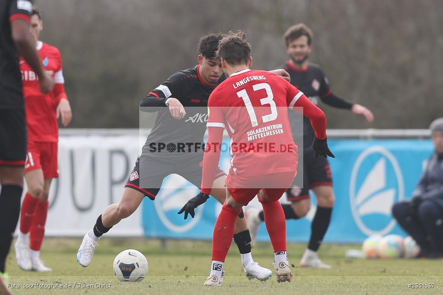 Andre Leipold, Sportgelände, Randersacker, 15.02.2023, sport, action, Fussball, BFV, Freundschaftsspiel, Regionalliga Südwest, Regionalliga Bayern, TSV, FWK, TSV Steinbach Haiger, FC Würzburger Kickers - Bild-ID: 2351637