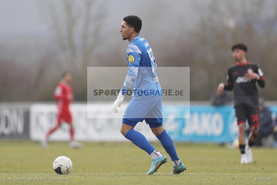 Kevin Olajinka Ibrahim, Sportgelände, Randersacker, 15.02.2023, sport, action, Fussball, BFV, Freundschaftsspiel, Regionalliga Südwest, Regionalliga Bayern, TSV, FWK, TSV Steinbach Haiger, FC Würzburger Kickers - Bild-ID: 2351640 Kevin Olajinka Ibrahim, Sportgelände, Randersacker, 15.02.2023, sport, action, Fussball, BFV, Freundschaftsspiel, Regionalliga Südwest, Regionalliga Bayern, TSV, FWK, TSV Steinbach Haiger, FC Würzburger Kickers - Bild-ID: 2351640