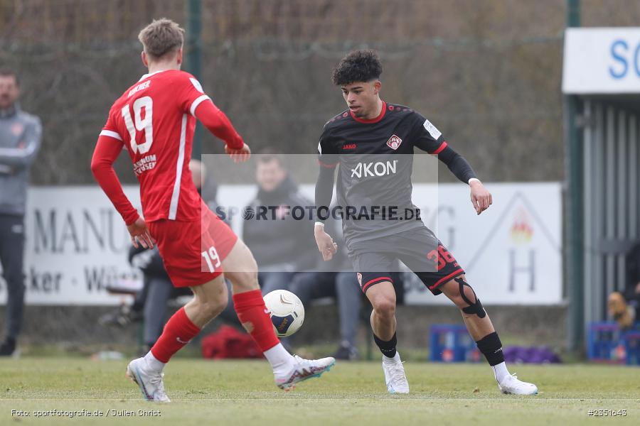 Andre Leipold, Sportgelände, Randersacker, 15.02.2023, sport, action, Fussball, BFV, Freundschaftsspiel, Regionalliga Südwest, Regionalliga Bayern, TSV, FWK, TSV Steinbach Haiger, FC Würzburger Kickers - Bild-ID: 2351643 Andre Leipold, Sportgelände, Randersacker, 15.02.2023, sport, action, Fussball, BFV, Freundschaftsspiel, Regionalliga Südwest, Regionalliga Bayern, TSV, FWK, TSV Steinbach Haiger, FC Würzburger Kickers - Bild-ID: 2351643