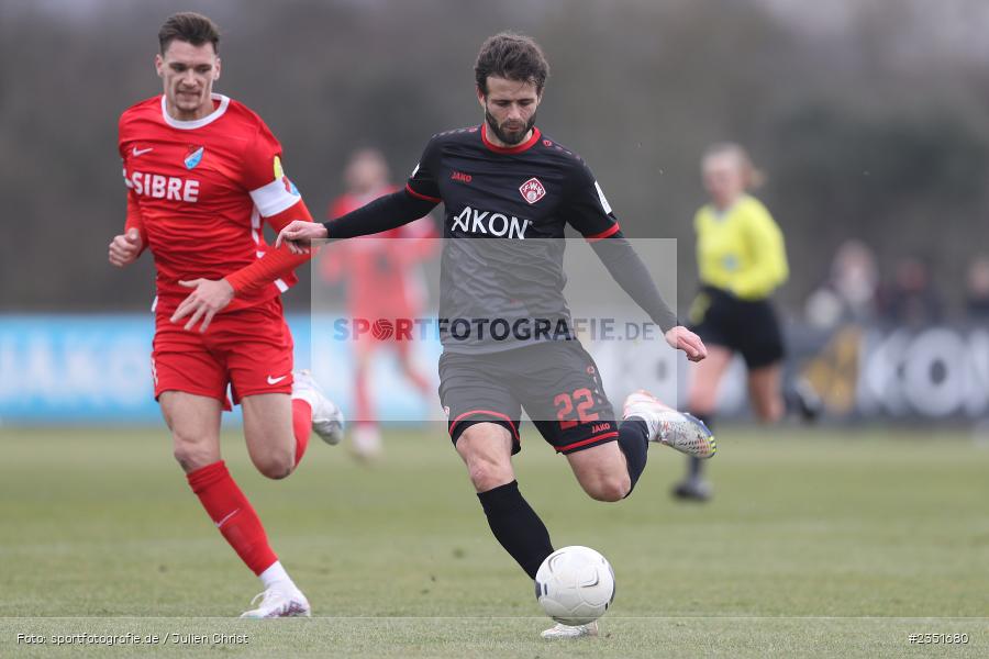 Daniel Hägele, Sportgelände, Randersacker, 15.02.2023, sport, action, Fussball, BFV, Freundschaftsspiel, Regionalliga Südwest, Regionalliga Bayern, TSV, FWK, TSV Steinbach Haiger, FC Würzburger Kickers - Bild-ID: 2351680 Daniel Hägele, Sportgelände, Randersacker, 15.02.2023, sport, action, Fussball, BFV, Freundschaftsspiel, Regionalliga Südwest, Regionalliga Bayern, TSV, FWK, TSV Steinbach Haiger, FC Würzburger Kickers - Bild-ID: 2351680