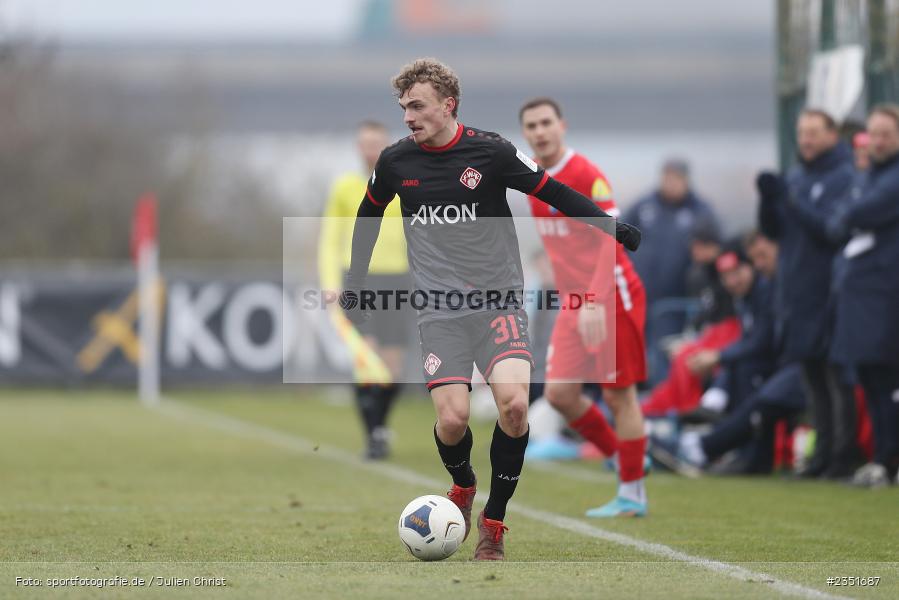 Tim Littmann, Sportgelände, Randersacker, 15.02.2023, sport, action, Fussball, BFV, Freundschaftsspiel, Regionalliga Südwest, Regionalliga Bayern, TSV, FWK, TSV Steinbach Haiger, FC Würzburger Kickers - Bild-ID: 2351687 Tim Littmann, Sportgelände, Randersacker, 15.02.2023, sport, action, Fussball, BFV, Freundschaftsspiel, Regionalliga Südwest, Regionalliga Bayern, TSV, FWK, TSV Steinbach Haiger, FC Würzburger Kickers - Bild-ID: 2351687