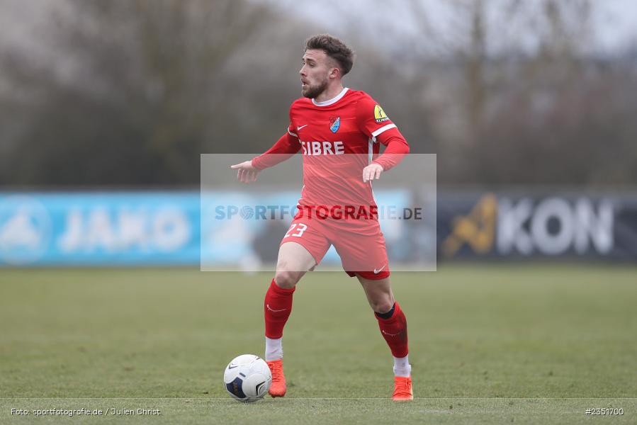 Jonas Singer, Sportgelände, Randersacker, 15.02.2023, sport, action, Fussball, BFV, Freundschaftsspiel, Regionalliga Südwest, Regionalliga Bayern, TSV, FWK, TSV Steinbach Haiger, FC Würzburger Kickers - Bild-ID: 2351700