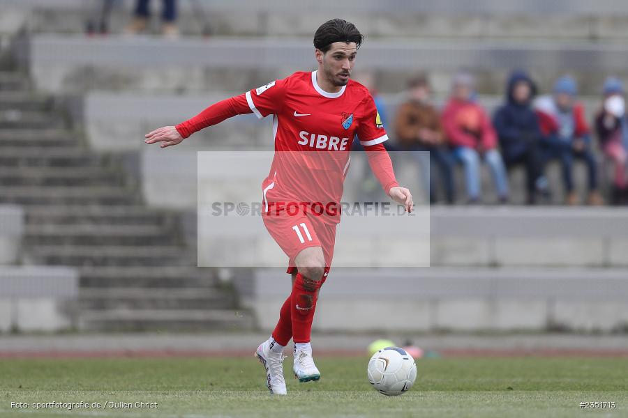 Serkan Firat, Sportgelände, Randersacker, 15.02.2023, sport, action, Fussball, BFV, Freundschaftsspiel, Regionalliga Südwest, Regionalliga Bayern, TSV, FWK, TSV Steinbach Haiger, FC Würzburger Kickers - Bild-ID: 2351713