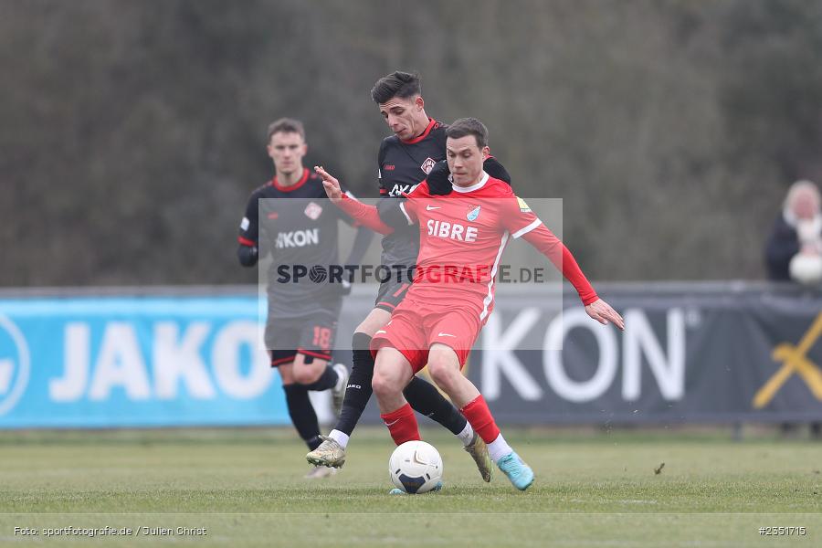 Gianluca Korte, Sportgelände, Randersacker, 15.02.2023, sport, action, Fussball, BFV, Freundschaftsspiel, Regionalliga Südwest, Regionalliga Bayern, TSV, FWK, TSV Steinbach Haiger, FC Würzburger Kickers - Bild-ID: 2351715 Gianluca Korte, Sportgelände, Randersacker, 15.02.2023, sport, action, Fussball, BFV, Freundschaftsspiel, Regionalliga Südwest, Regionalliga Bayern, TSV, FWK, TSV Steinbach Haiger, FC Würzburger Kickers - Bild-ID: 2351715